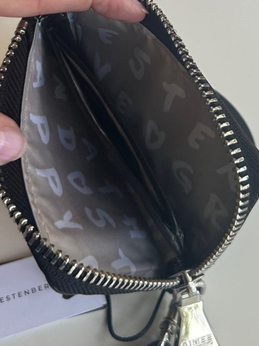 AIMEE KESTENBERG Black Suede Studded Ava Wristlet Wallet NWT - Picture 8 of 11